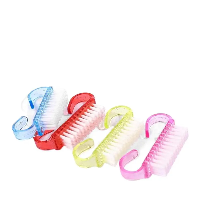 10/20Pcs Plastic Soft Nail Cleaning Brush Nail Art Dust Gel Removal Manicure Pedicure Scrubbing Tool Finger Care