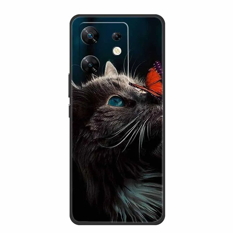 Sleek Black Silicone Shockproof Phone Case - Soft, Durable Back Cover for Enhanced Protection (6.78)