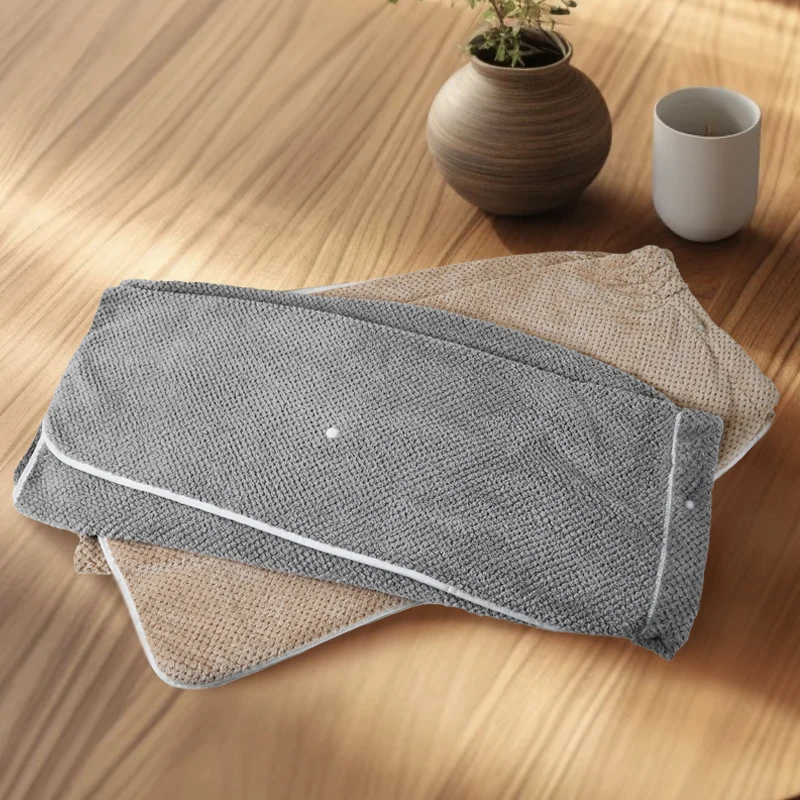 A solid color bath towel with bow decoration, suitable for women's adjustable shower Spa bathrobe, sauna, beach, swimming poo