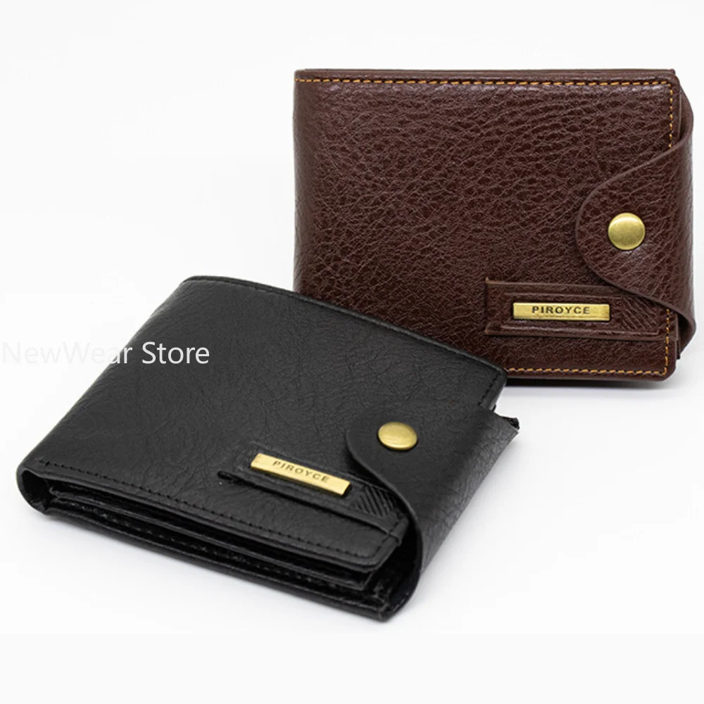 

Новый мужской маленький кошелек, винтажный многофункциональный кошелек с карманом для монет, брендовый мужской мини кошелек из искусственной кожи для карт, денег