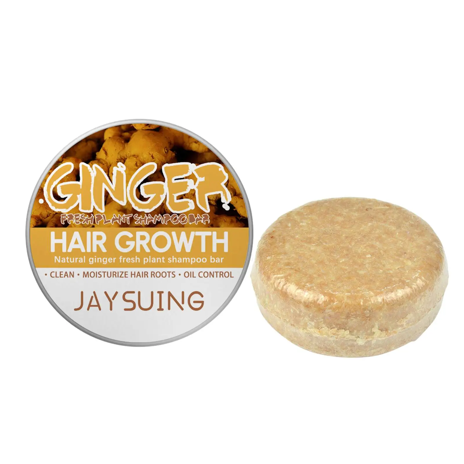 Shampoo allo zenzero naturale Sapone Shampoo allo zenzero anti-perdita di capelli Sapone Shampoo allo zenzero organico naturale Bar Promuove la crescita dei capelli Barra di sapone - immagine 6