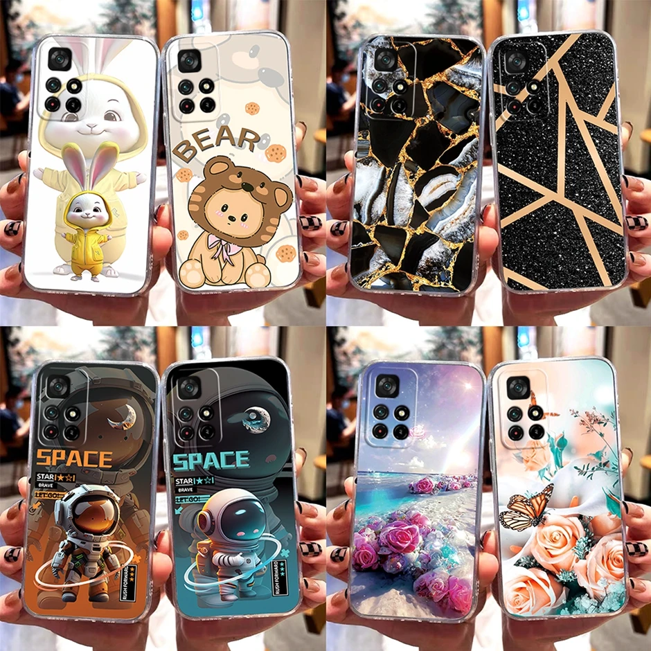 Bella Custodia Per Pittura Per Xiaomi Poco M4 Pro 5G Custodia Xiaomi Redmi Note 11T 5G Cover Xiaomi Redmi Note 11S 5G Custodia Trasparente