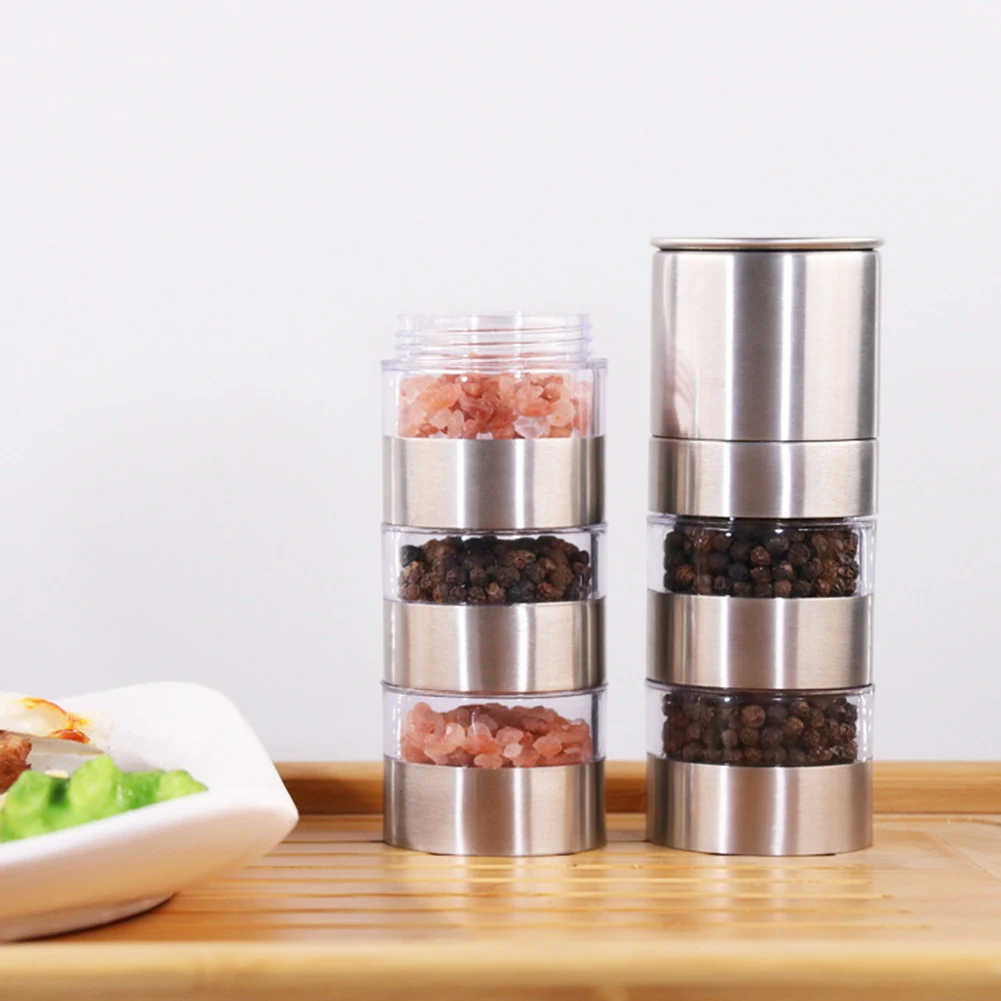 2pc Mini Outdoor Camping Spice Jars Bottle Portable BBQ Picnic Spice Seasoning Container Storage Box Cookware Set New Spice Jars 3