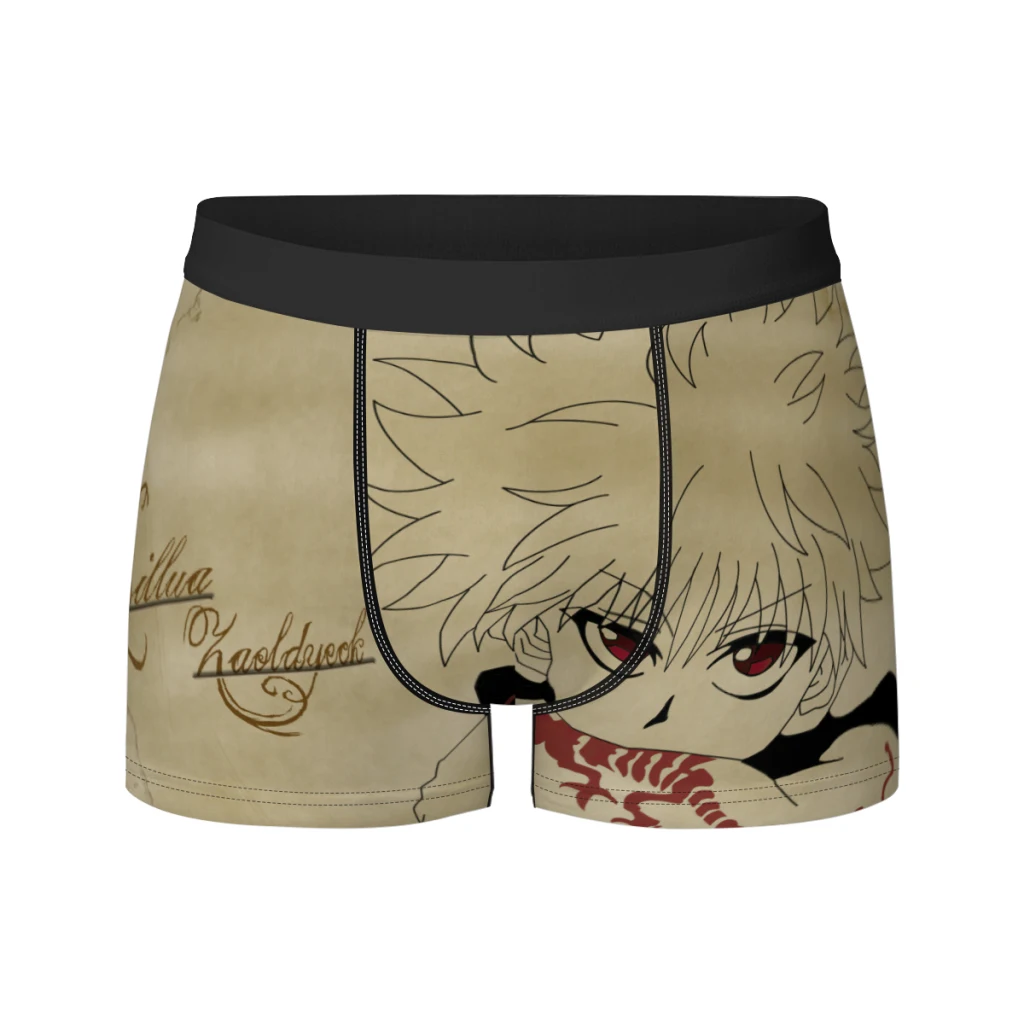 thumbnail image 1 of Calzoncillos tipo bóxer de seda transpirable Hunter-X-Hunter, ropa interior elástica para hombre, calzoncillos tipo bóxer 3D, 1 of 5