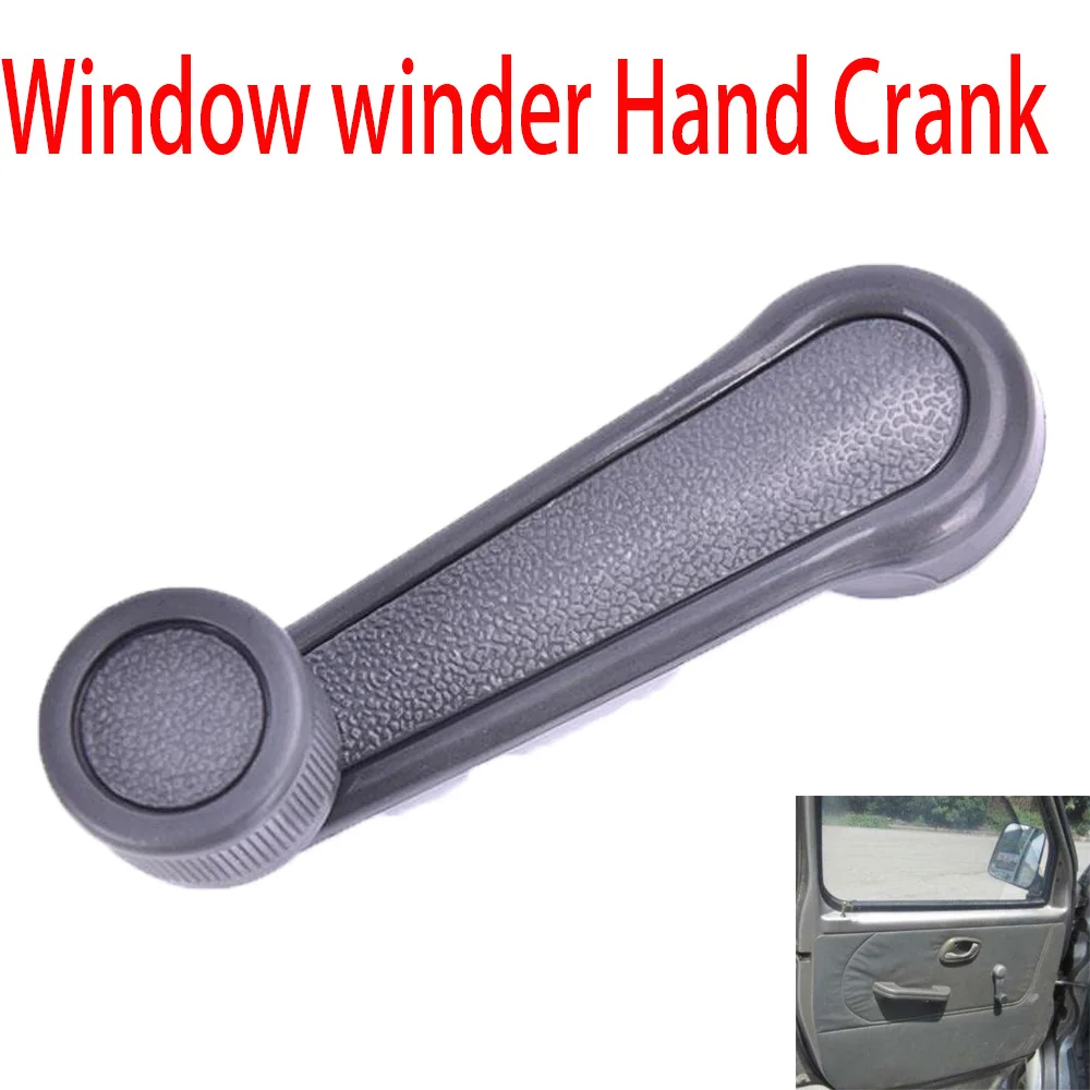 1pcCarWindowConnectWinderHandleCrankGreyDoorLeverHandle