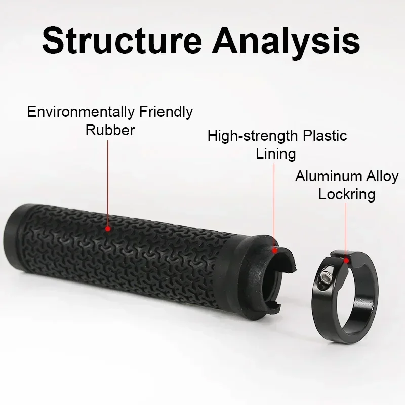 Bicycle Handlebar Grips Lock on MTB Shock Absorption Non-slip Soft Cuffs bicycle handlebar grips,bike handle grips,bike handlebar grips