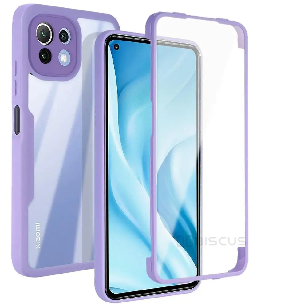 Custodia per Xiaomi Mi 11 Lite Funda Coque Carcasa Custodia protettiva completa a 360 gradi per Xiaomi Mi 11Lite Cover Shockpro_voghion.com