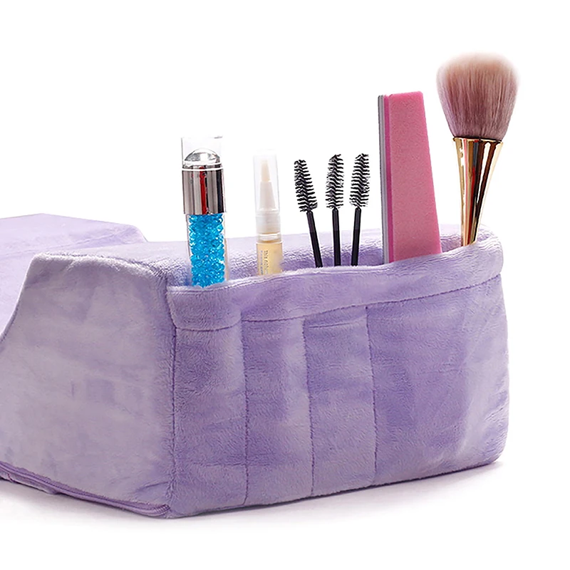 Multicolored Flannel Eyelash Extension Pillow Cover