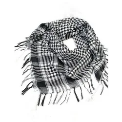 100x100cm Outdoor Hiking Scarves Arab Tactical Desert Scarf Headshawl with Tassel for Men Women Bandana Scarf Mask