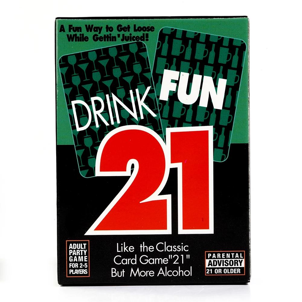 Drink Fun 21 Card Game A Hilarious Drinking Card Game Like The Classic Card Game 21 But More Alcohol 56 Pcs Cards 5