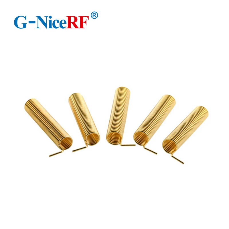 

10PCS/lot SW315-TH23 315MHz Anti-vibration Gain 2.15dBi Gold Plated Spring Antenna for RF Module