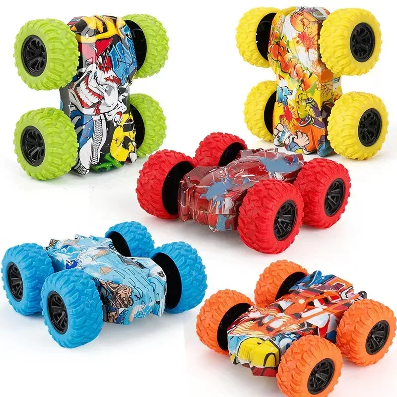Children's Toy Car Fun Double-sided Inertial Safety Anti-collision Anti-fall Kid's Anti-fall Model Sliding Off-road Vehicle