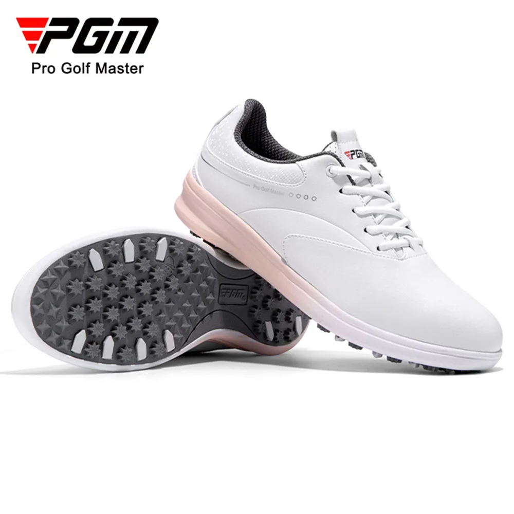 PGM Golf Shoes Women's Waterproof Super Fiber Spinning Button/Lace Style Anti slip Shoe Studs Sports Shoes Women's Casual