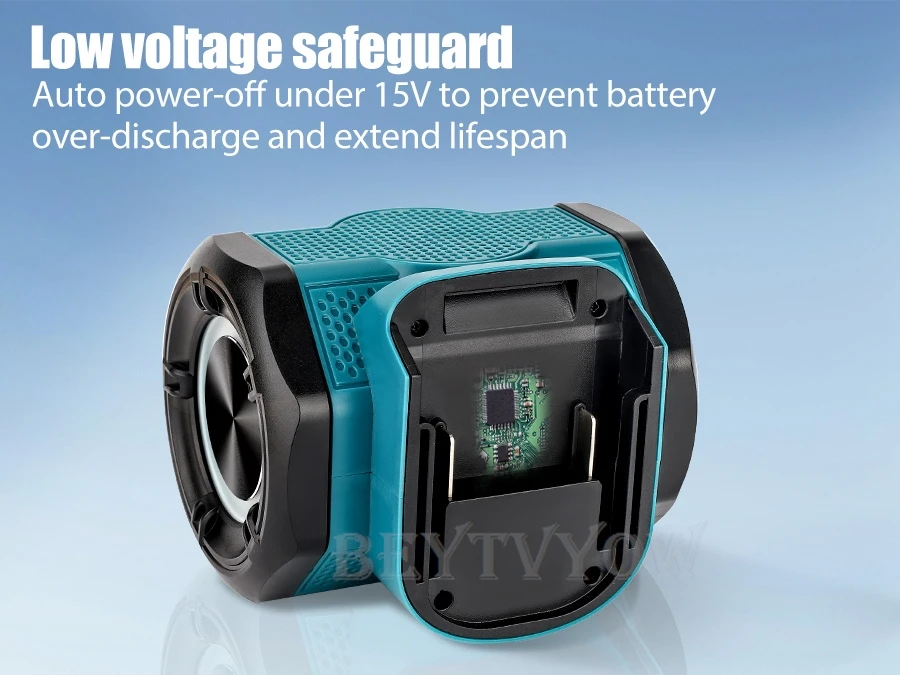 30W Cordless Bluetooth Speaker for Makita 14-18V LXT Battery With USB-A/C ports