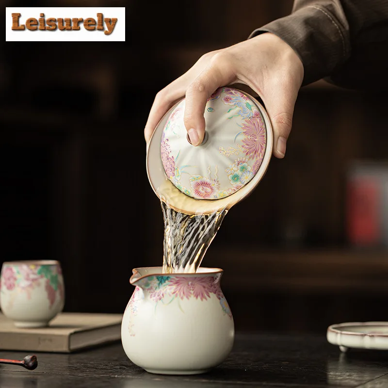 125ml Pork Fat Jelly Little Garden Gaiwan Handmade Tea Tureen Tea Bowl With Lid Kit Tea Making Cover Bowl Tea Items Decoration