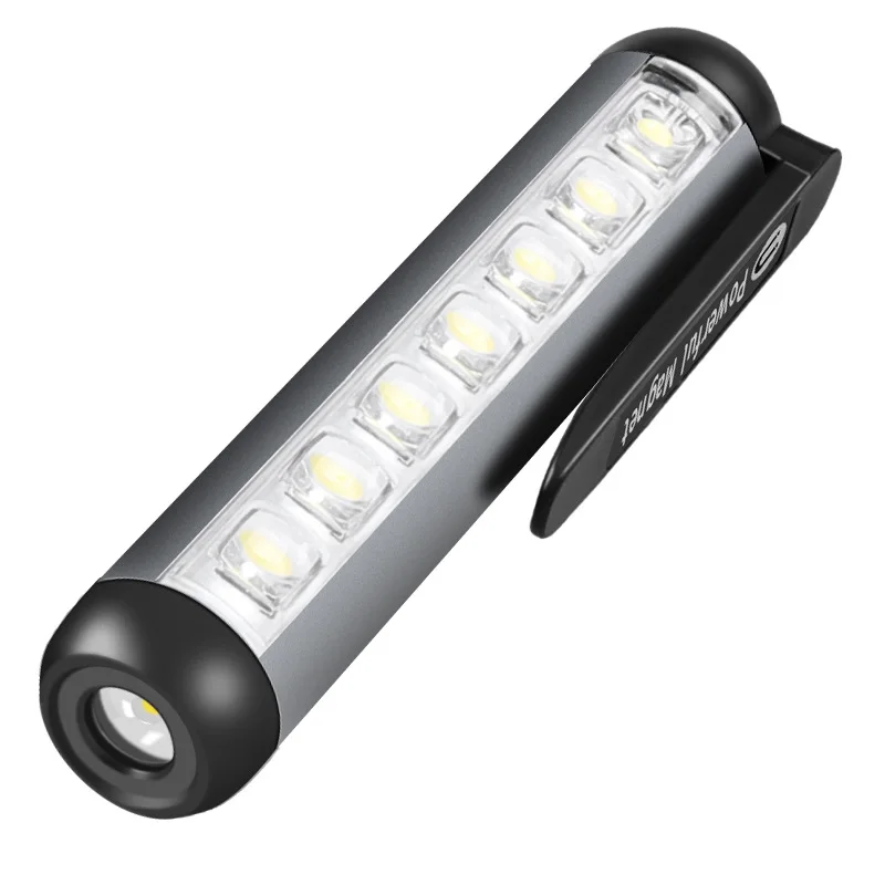 

Portable LED Flashlight Powerful 300LM 4 Mode Mini Pocket Torch Pen Light USB Rechargeable Outdoor Waterproof Camping Lamp