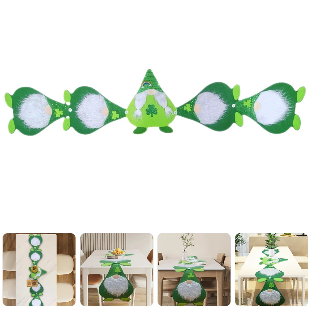 

Irish Day Tablecloth St Patrick's Venue Setting Props Circle for Coffee