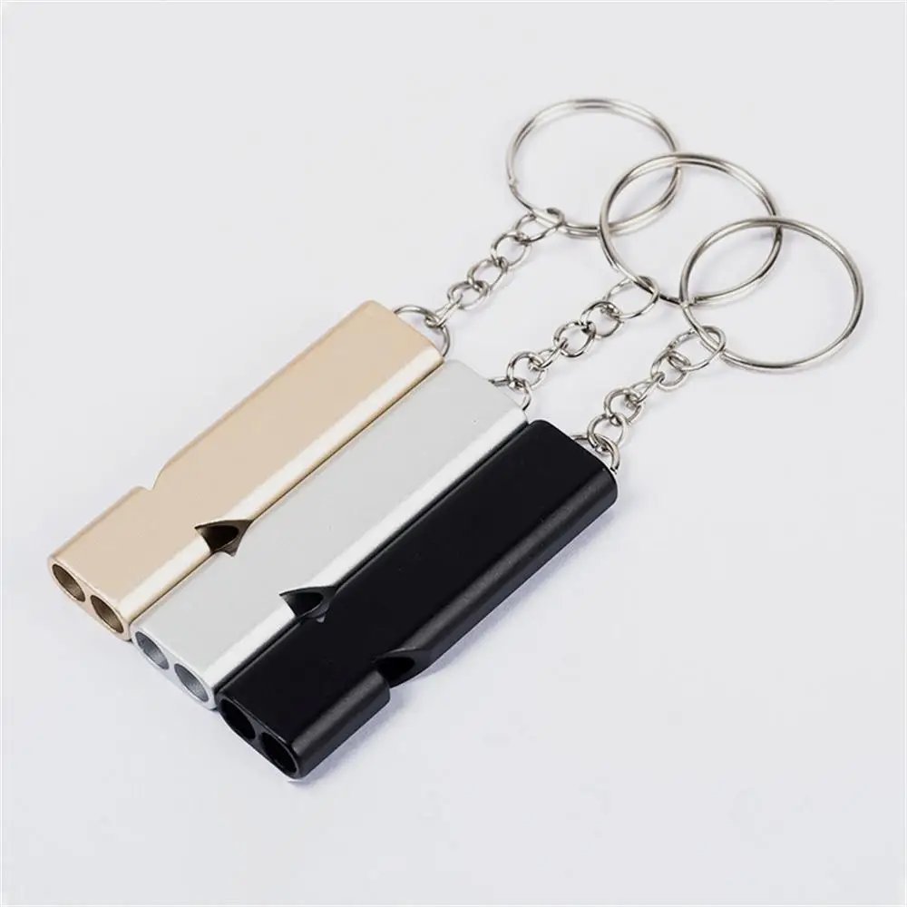 Outdoor Survival Whistle Aluminum Alloy Multi-scene Use Dual-frequency High Volume First Aid Whistle For Outdoor Sports survival whistle sport whistle sports whistle metal whistle