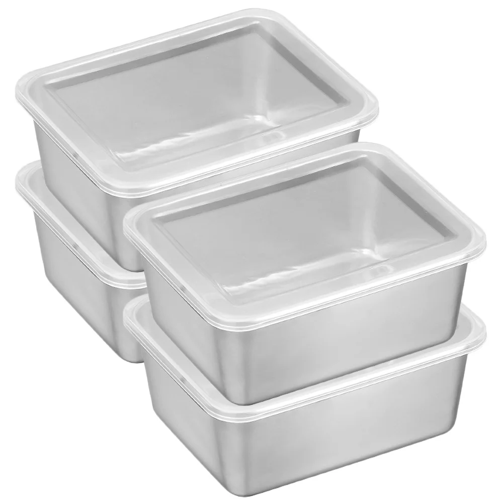 

4pcs Small Food Boxes Fridge Vegetable Sealing Box Food Fridge Containers