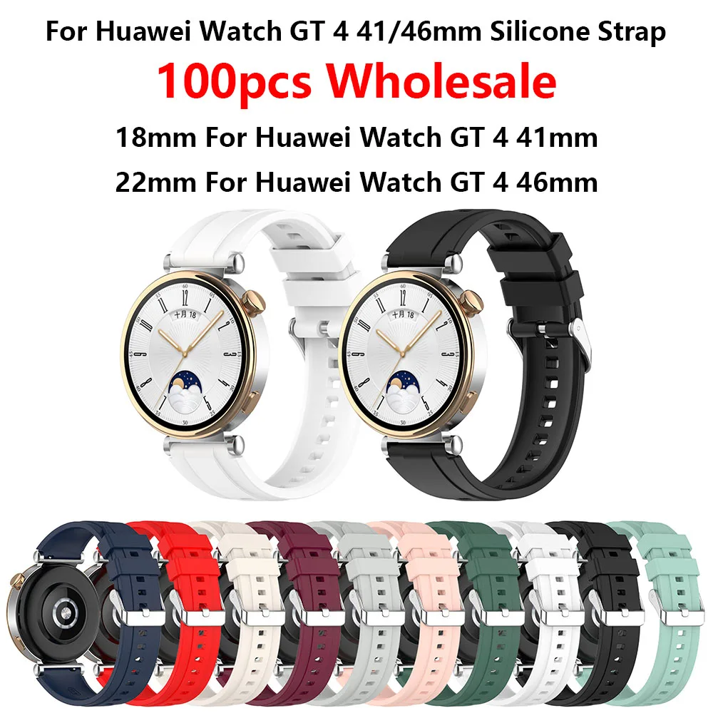 

Сменный силиконовый ремешок для Huawei Watch GT 4, сменный Браслет для Garmin Amazfit Honor, 41/46 мм, 18 мм 22 мм