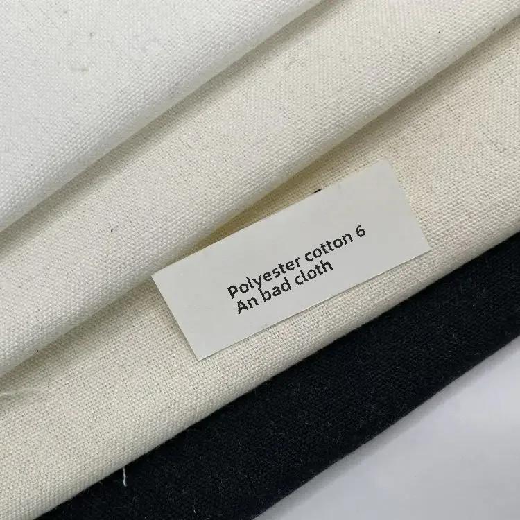 Certified Reusable Cotton Fabric Blackraw Whitebleaching Semi-sheer Canva For Clothing Quilting Projects