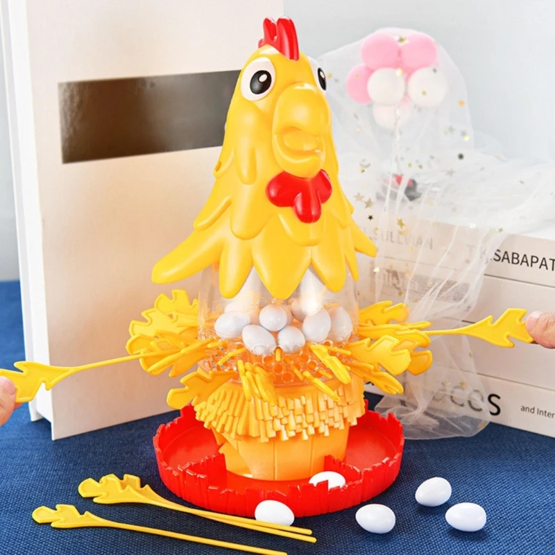 Crianças diversão interativa galinha colocar ovo brinquedos de mesa família  atividade festa jogo para crianças mão-olho coordenar aprender brinquedo  educacional - AliExpress