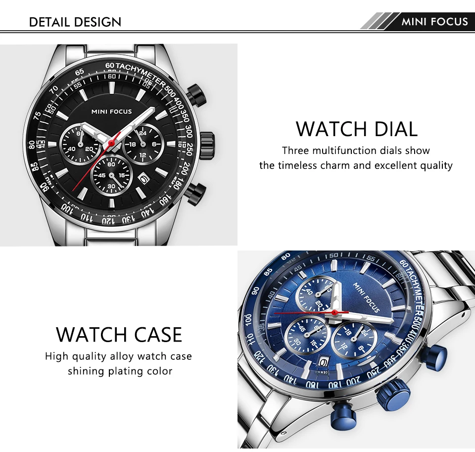 MINI FOCUS Quartz Watch for Men Waterproof_voghion.com