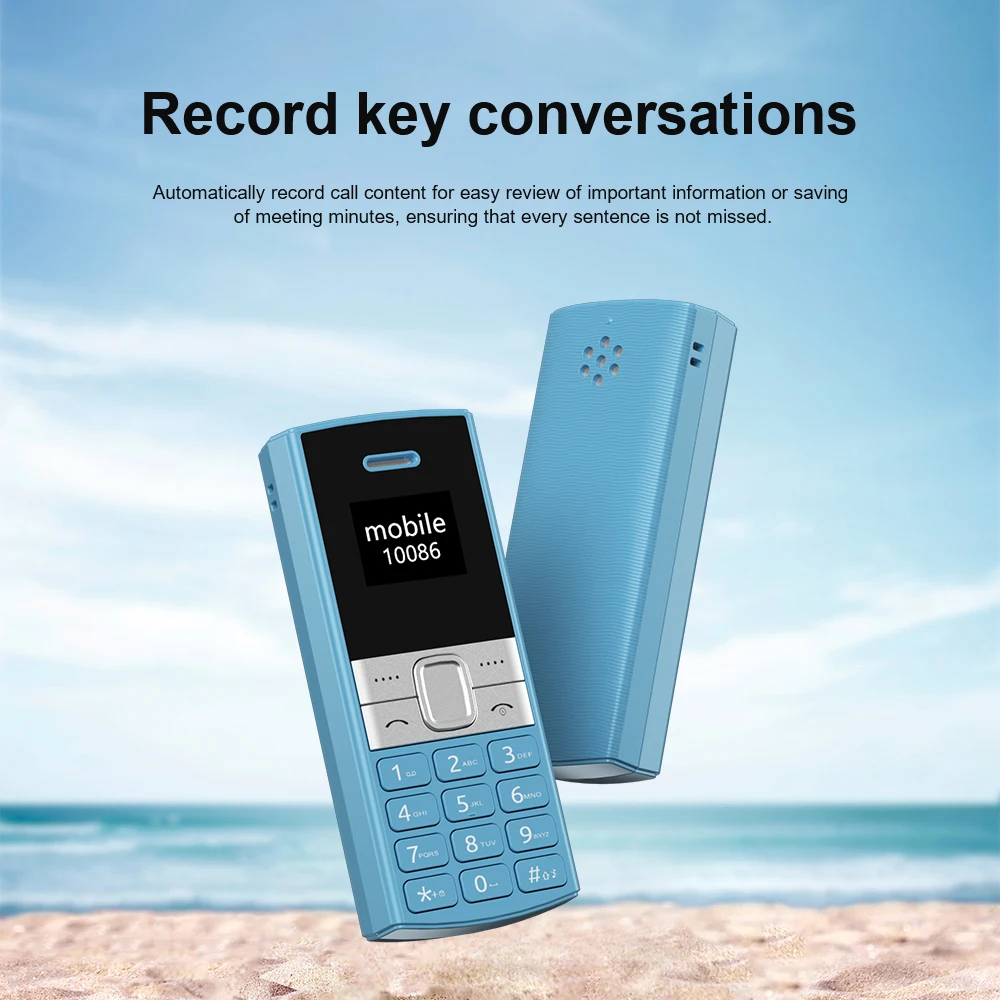 SERVO BM150 Mini Backup Mobile Phone Speed Dial Magic Voice Auto Call Recording Blacklist Small Feature Cellphones 2 SIM Standby