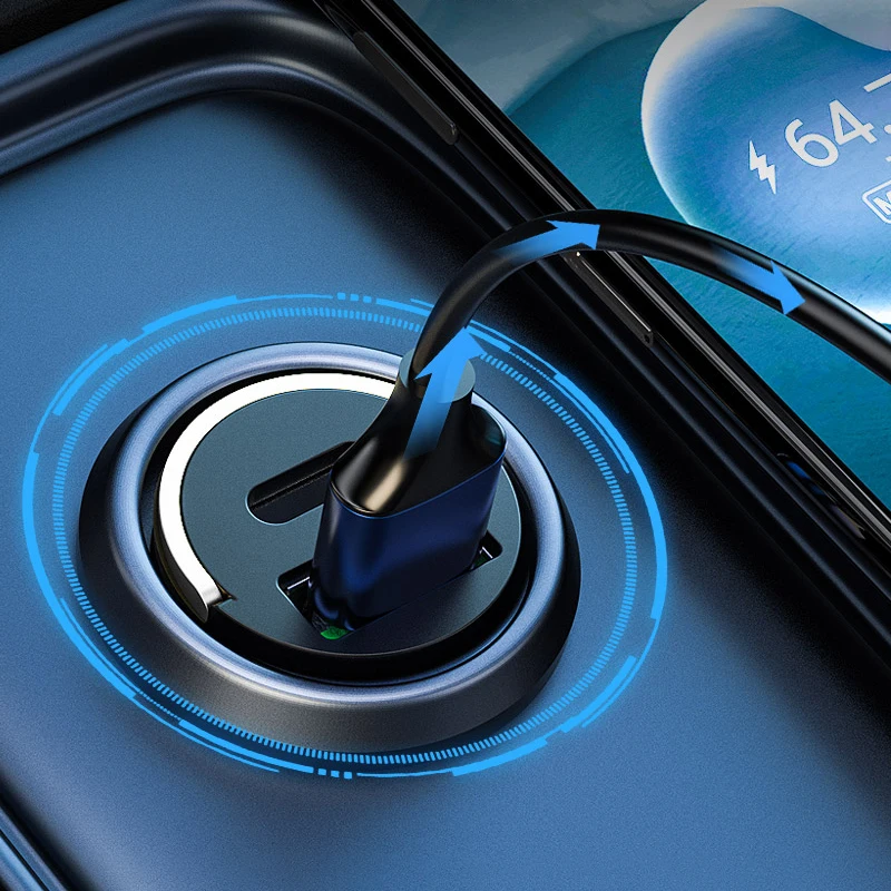 Fast Charging USB Car Charger For Mobile Phones