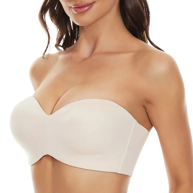 thumbnail image 1 of Sujetador bandeau convertible antideslizante de soporte completo para dropshipping, 1 of 5