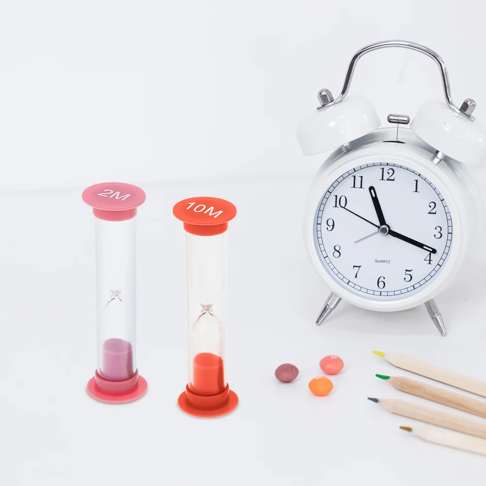 Z2 6pcs/set Creative Plastic Hourglasses Sandglass Timer Children Time Toy Gift Home Decoration 0.5/1/2/3/5/10 minutes Hourglass 3