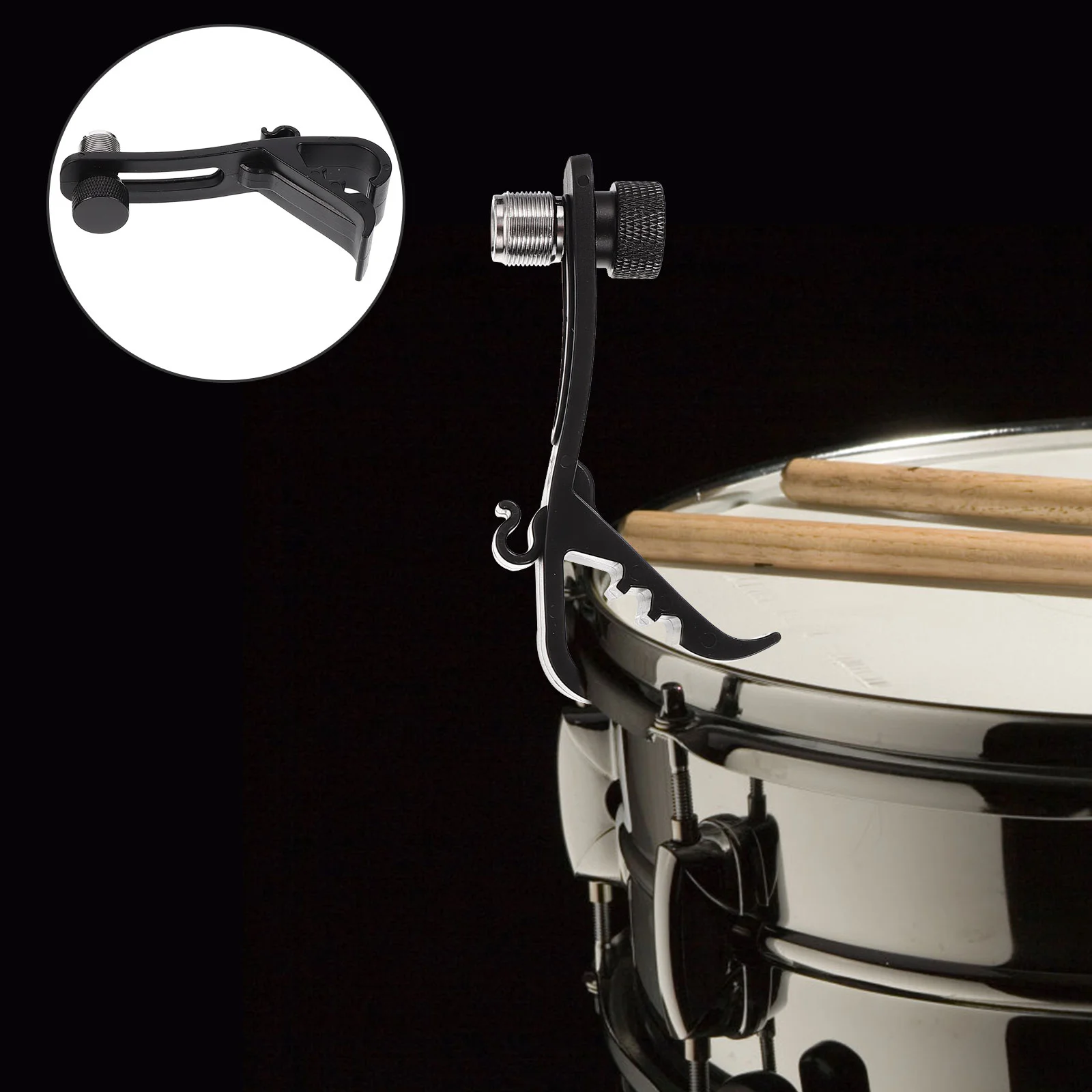 

Shock-proof Adjustable Durable Anti-shock Microphone Clip Drum Microphone Holder Plastic Drum Clip for Beginner Home Studio