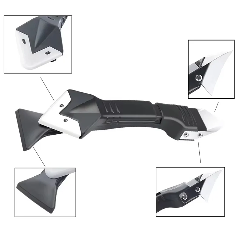 3 In 1 Silicone Scraper Sealant Smooth Removal Tool Ceramic Adhesive Kitchen Bathroom Toilet Sink Waterproof Sealant Removal Set 4
