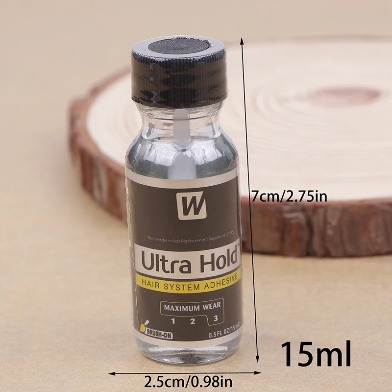 Ultra Hold Lace Wig Glue Waterproof Transparent Lace Adhesive Hair Replacement Brush-on Glue 1 PCS