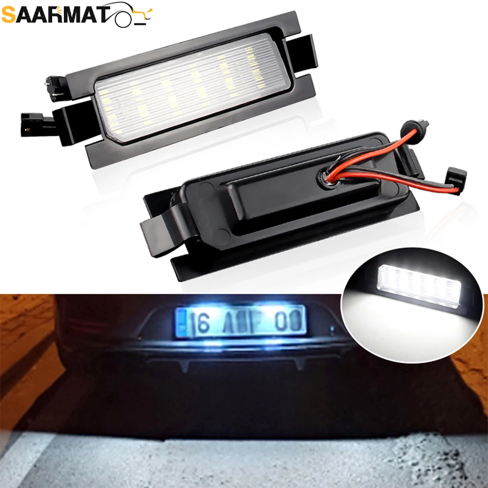 Lampada Targa LED Bianca Per Hyundai I30 (2011-2019) | Accent (2011-17) | Elantra GT (2013-17) - Set Da 2 Pezzi, 300 Lumen, IP67, Plug And Play