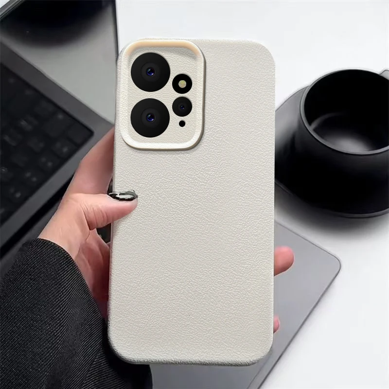 Luxury Leather Texture TPU Soft Phone Case - Sleek and Durable Protection