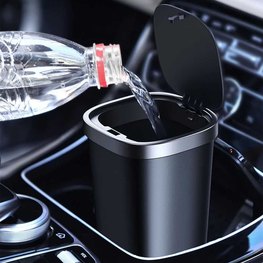 Car Trash Can Vehicle Garbage Dust Case For Honda Civic Type R Fk7 Fk8 Fk2 Type S Pressing Trash Bin Auto Interior Accessories