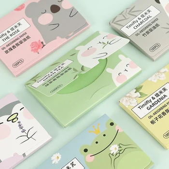 여성용 오일 흡수 종이 티슈 페이스 페이퍼, 메이크업 클렌징 오일 블롯 시트, 페이스 클렌저 코튼 패드, 오일 컨트롤