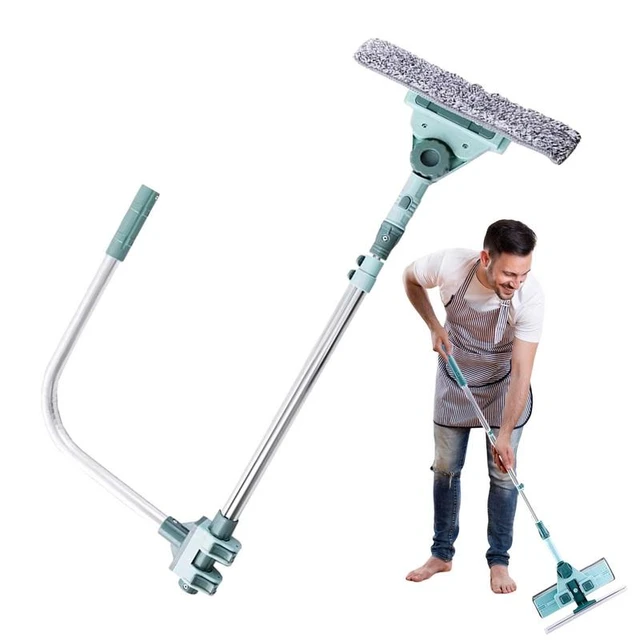 Window Squeegee For Home Window Scrubber Cleaning Tool With Extension Pole  Telescopic And Adjustable Window Wiper
