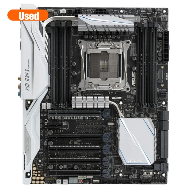 Asus X99-DELUXE ii LGA2011-v3 5ウェイ最適化安全ロットx99 atxマザーボード (Intel Core i7  x-シリーズ用) ddr4 3x3