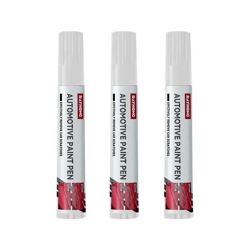 

3 Pieces Car Scratch Remover Pen Waterproof Auto Scratch Repair Pen Waterproof Auto Scratch Remover Pen Black/White