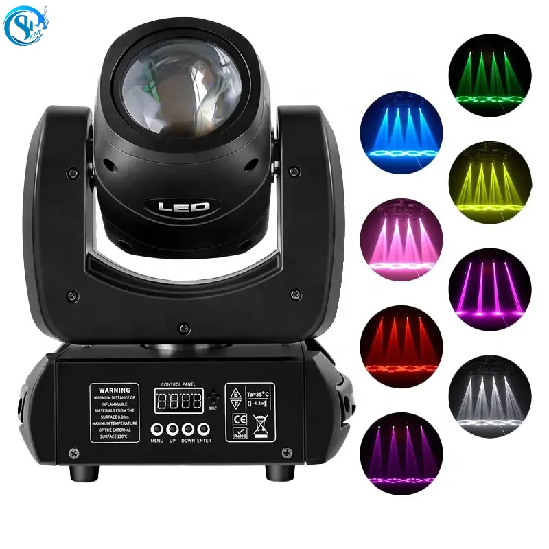 100W Full Color LED Spotlight Stage Disco Dj Sharpy Beam Moving Head  Lights By DMX Control for Entertainment Wedding