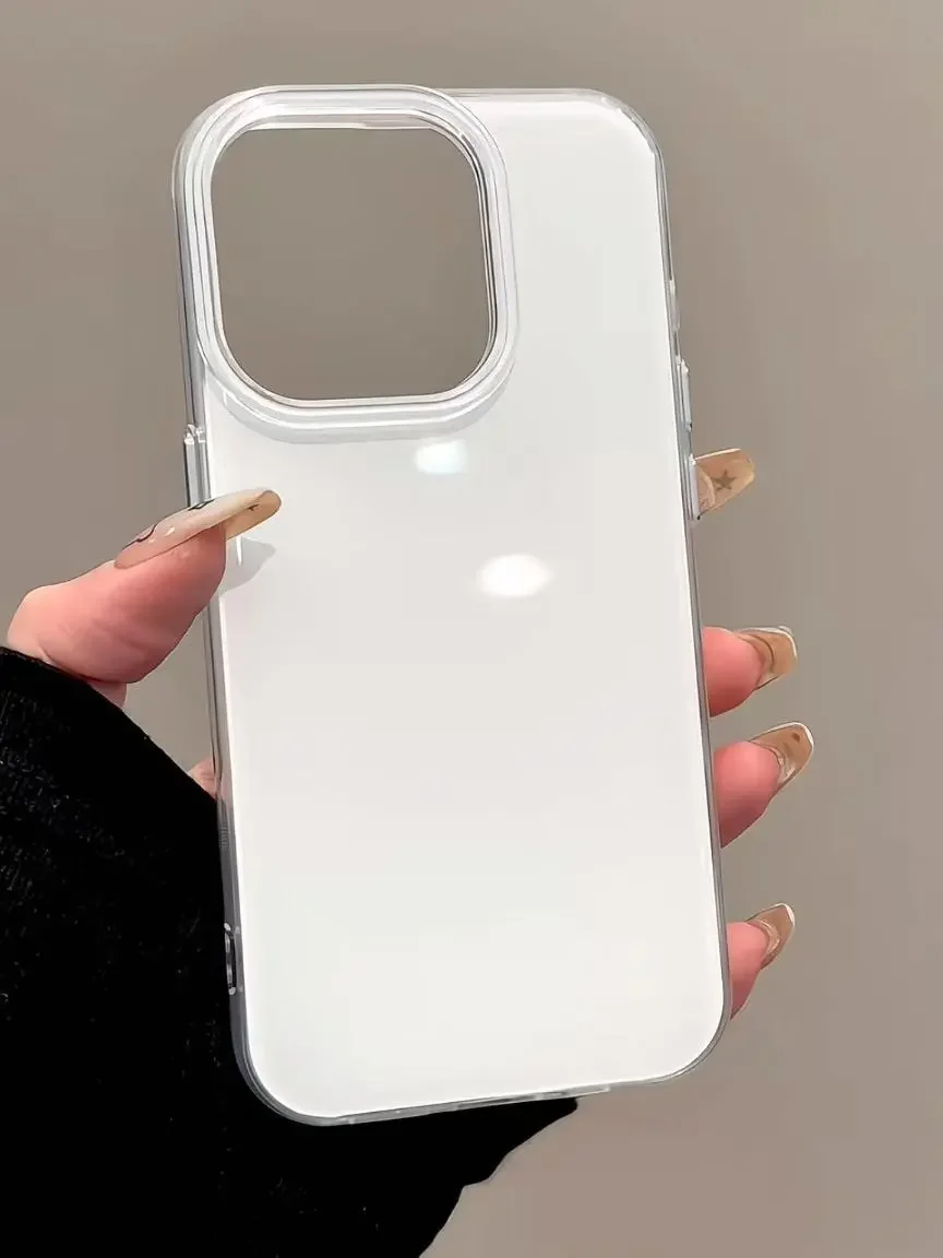 Minimalist Trendy Solid Color Luxury Shockproof Silicone Phone Case