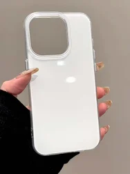 Minimalist Trendy Solid Color Luxury Shockproof Silicone Phone Case - iPhone 15 Plus (A)