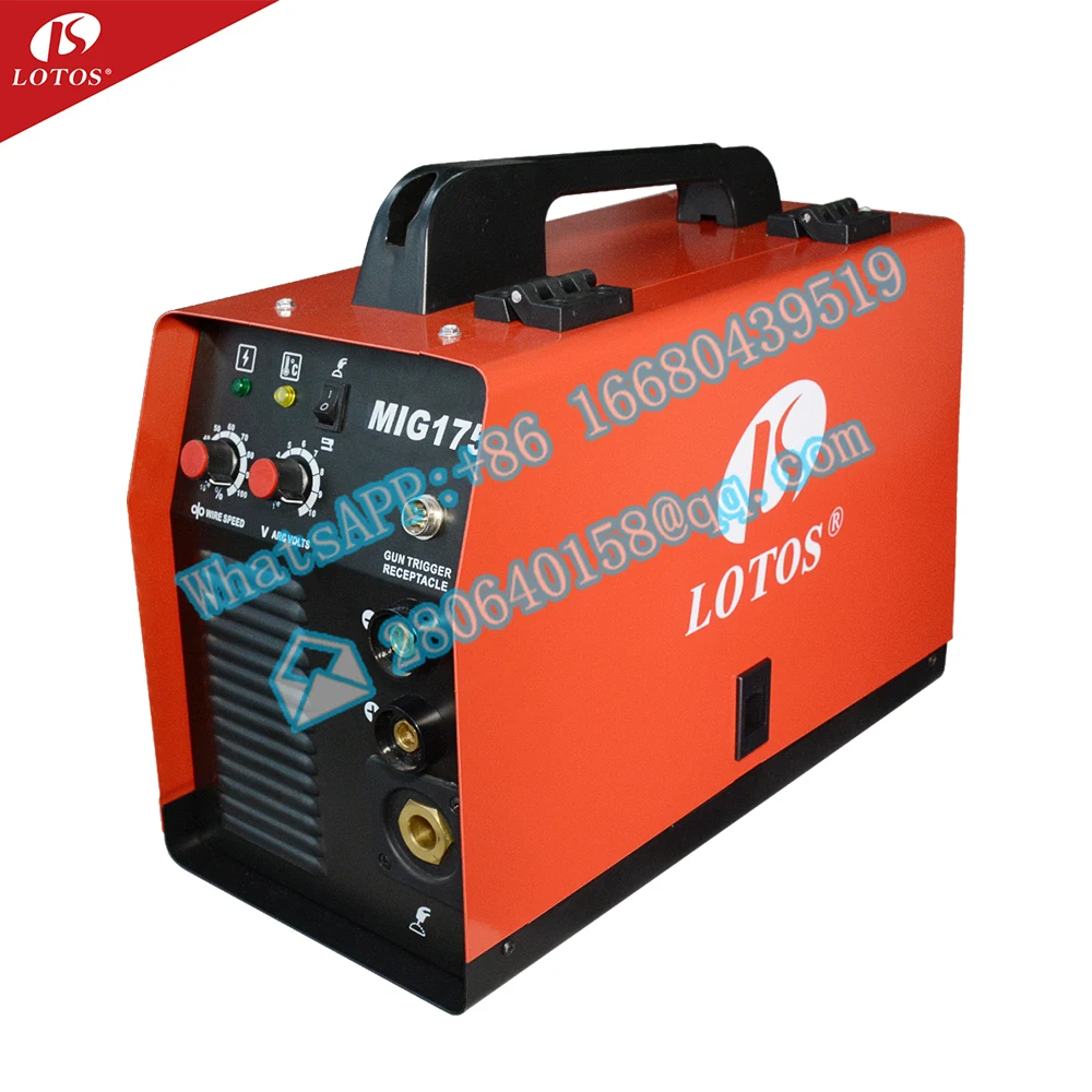LOTOS MIG175 inverter welders other arc  mma high frequency mig welding machine for stainless steel 110/220v