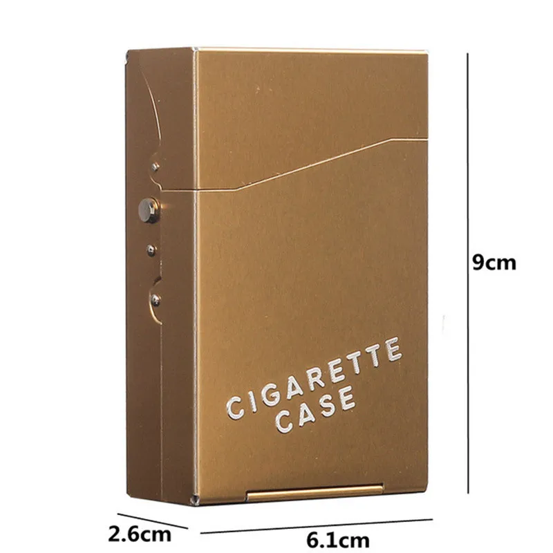 Sleek Waterproof Aluminum Tobacco Case - Portable Pocket Storage Container