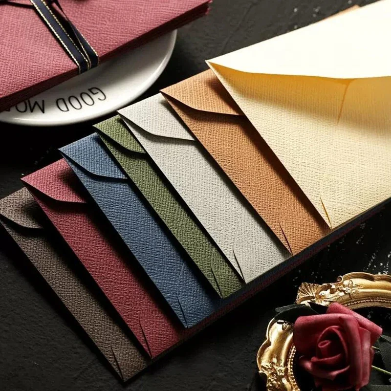 10pcs Vintage Color Envelopes Letter Writing Stamp Wax Seal Stickers Postcards Wedding Gift Wrap Envelopes Korean Stationery kraft paper envelopes window envelopes mailing envelopes mini envelopes