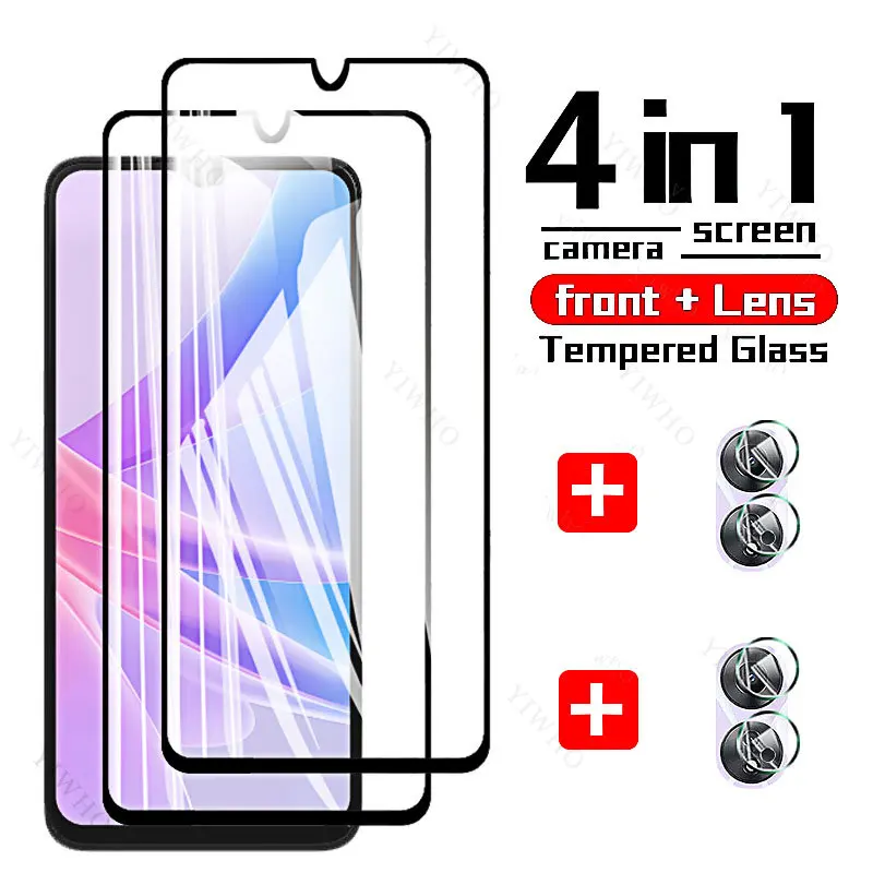 6-in-1 Tempered Glass Phone Case with Camera Protector