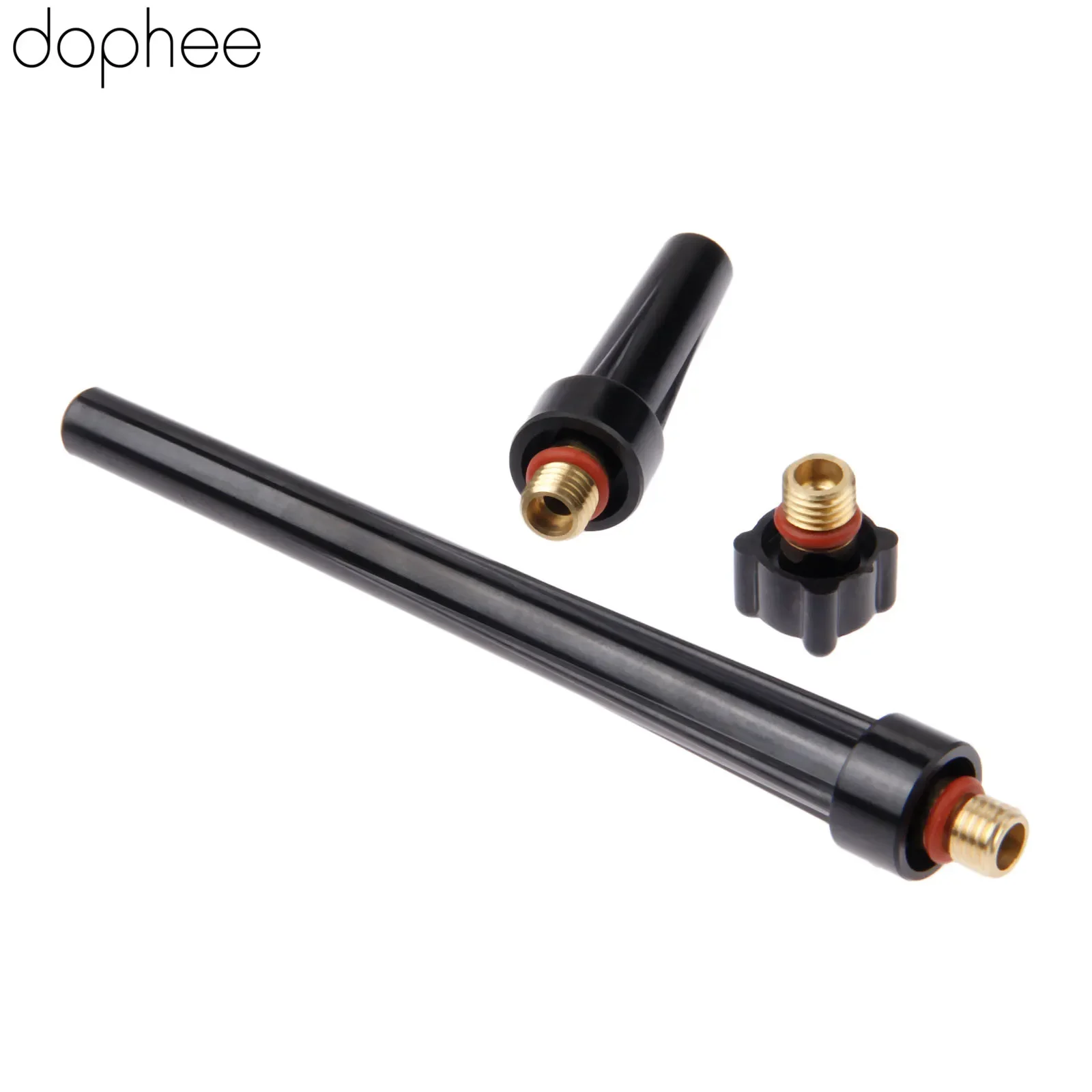 3pcs/1set TIG Welding Machine Accessories Torch Long Mid Short Tig Back Caps Kit 41V24 41V35 41V33 For WP-9/20/25 Replacements welding torch