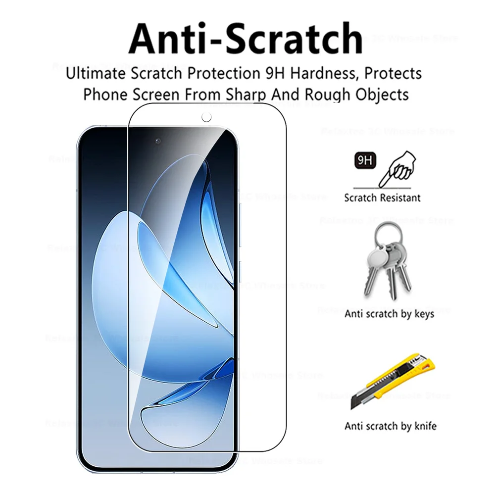 5-Pack 9H Tempered Glass Screen Protector - HD Protective Film Cover
